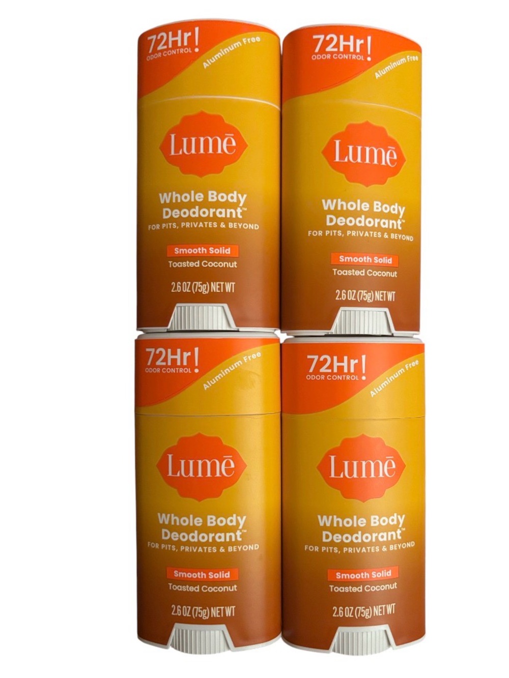 LUME BUNDLE |72Hour Whole Body Deodorant SEASONAL TOASTED COCONUT SMOOTH SOLID 2